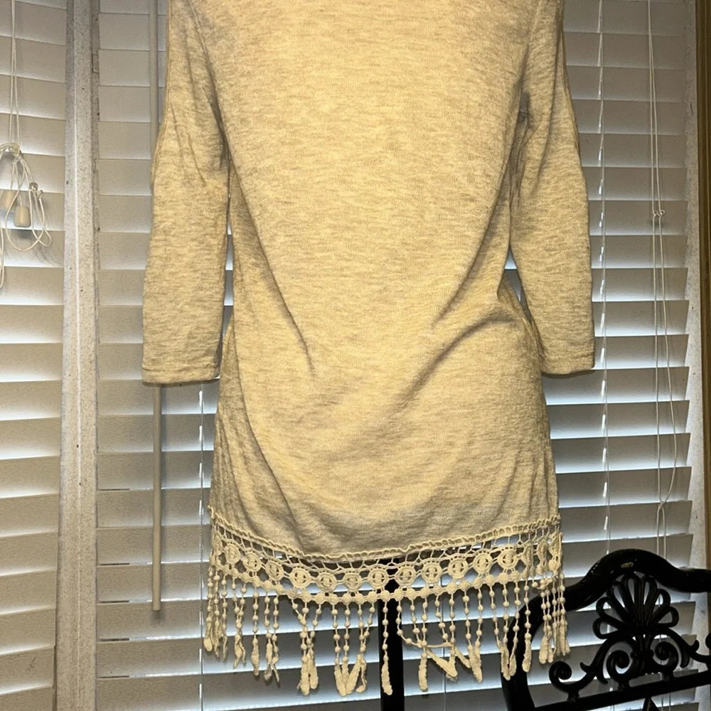 Harley-Davidson Cream and Pink Embellished Cold-Shoulder Top - Picture 5 of 8